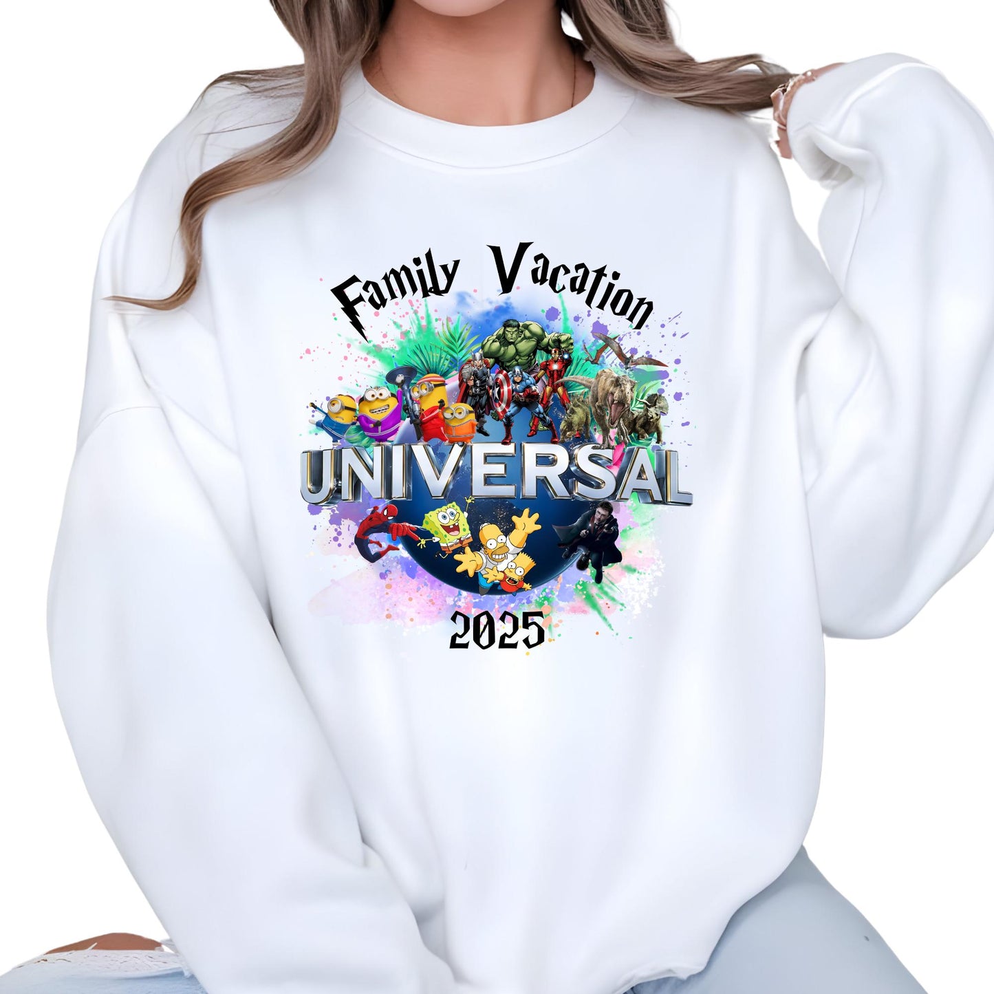 Personalized Universal Studios Family Vacation Sweatshirt, Holiday Group Trip 2026 Hoodie