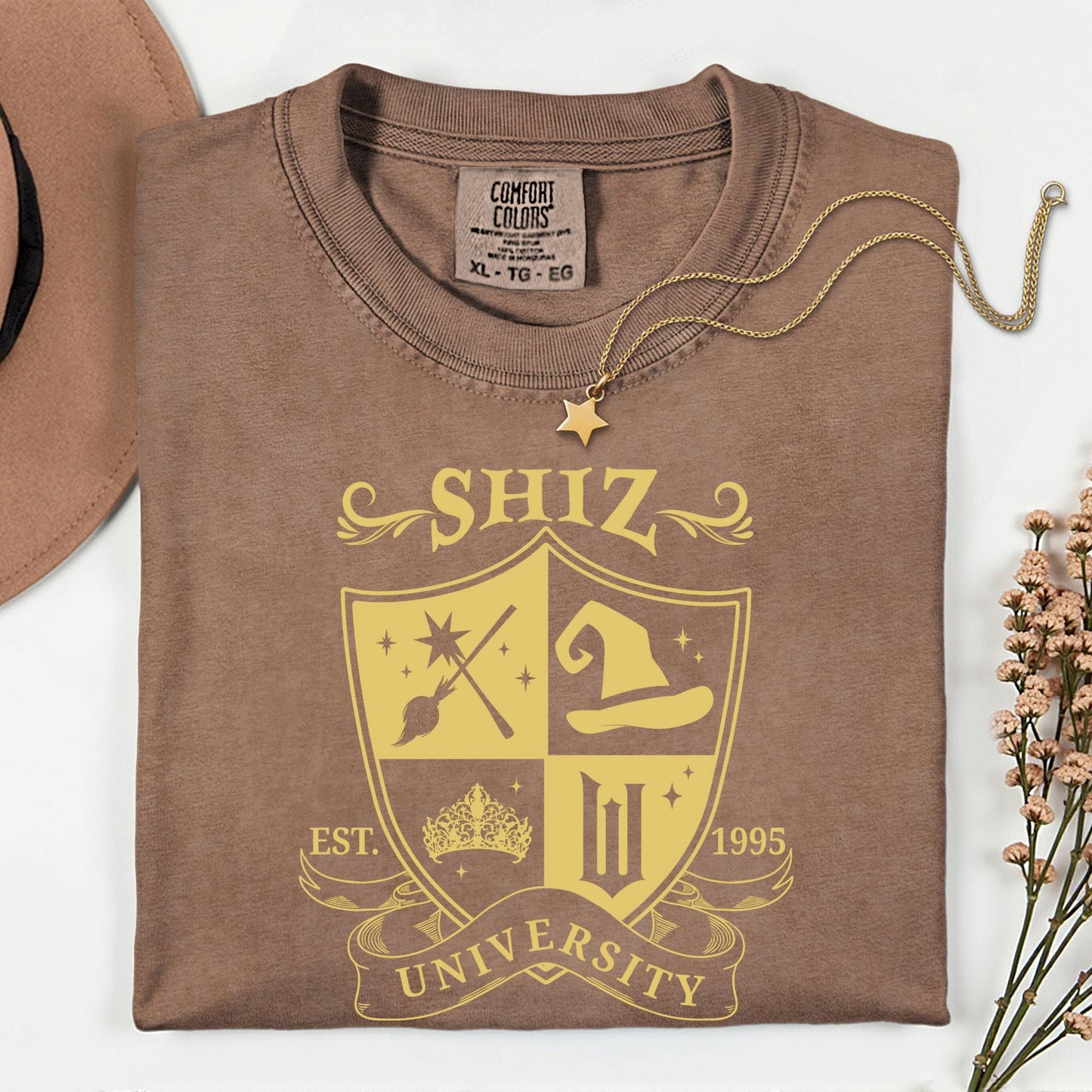 Comfort Colors® Shiz University Shirt, Defy Gravity Wizard Tee, Magic Wand Outfit