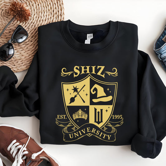 Shiz University Sweatshirt, Defy Gravity Broomstick Magic Wand Hoodie, Wizard Sweater