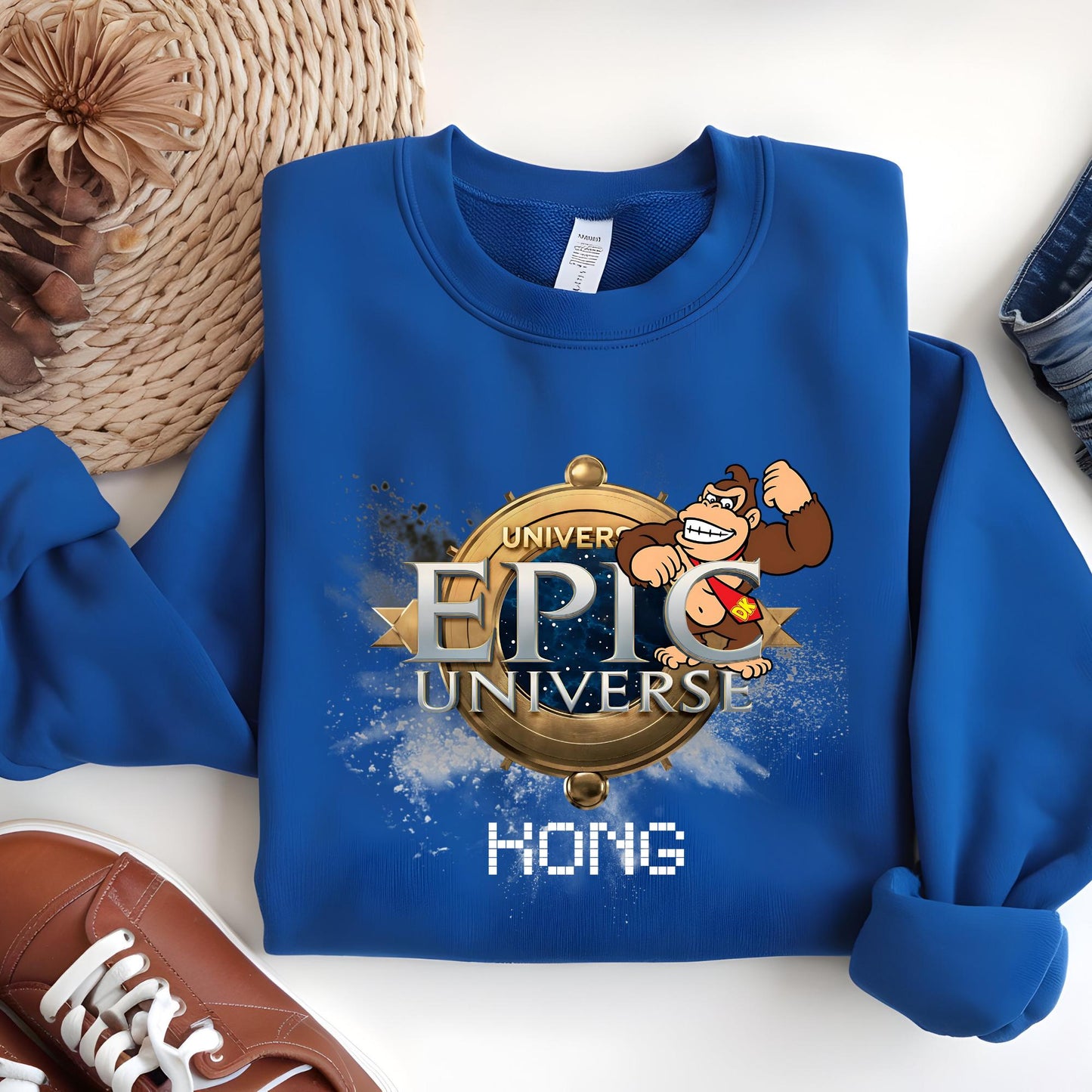 Epic Universe Family Matching Sweatshirt, Personalized Holiday Hoodie, Mario Birthday Sweat