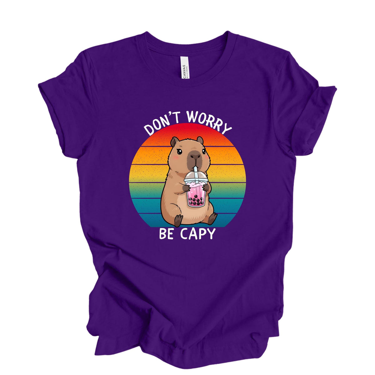 Don’t Worry Be Capy Capybara Funny Meme T-Shirt