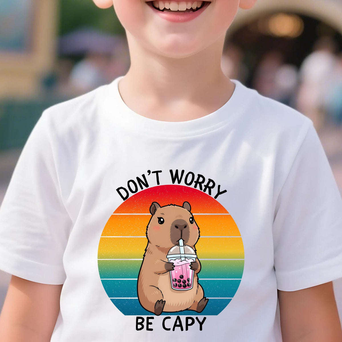 Don’t Worry Be Capy Capybara Funny Meme T-Shirt