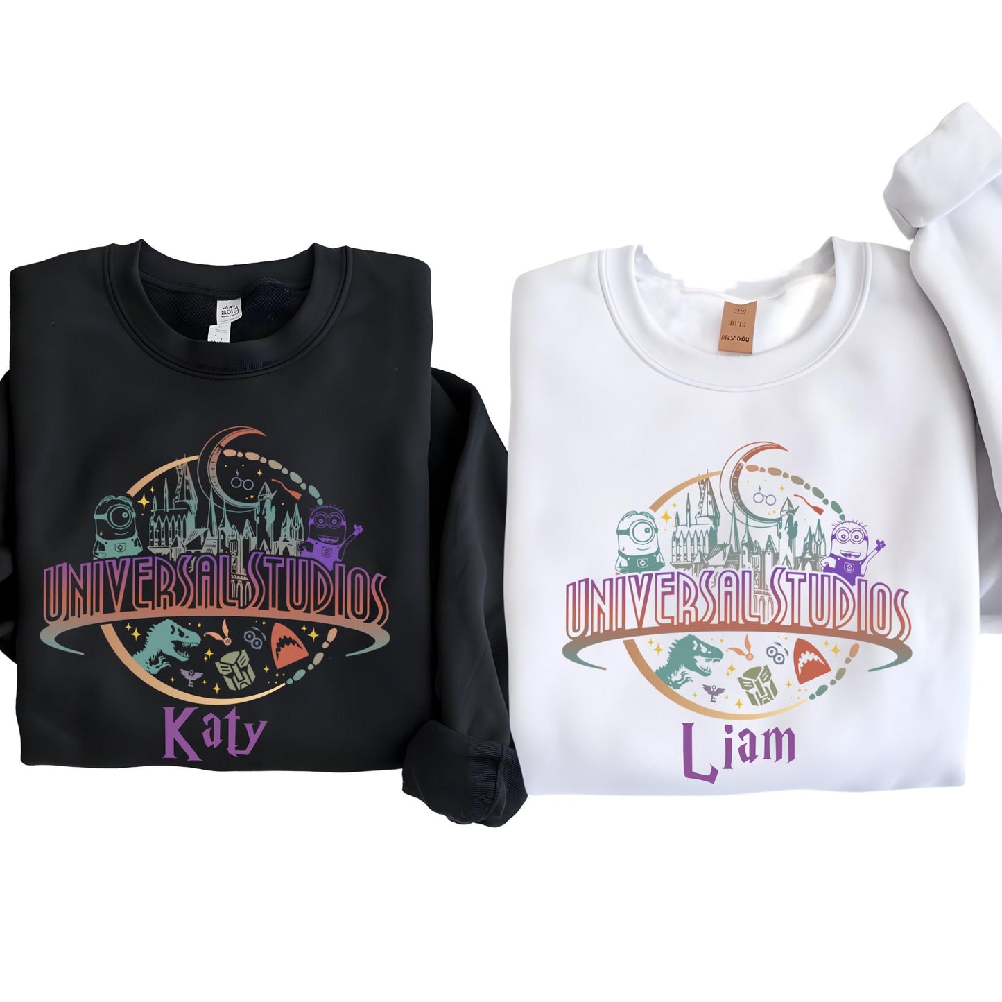 Custom Universal Studios Sweatshirt, Family Birthday Sweat, Holiday Hoodie Soft Cotton Blend