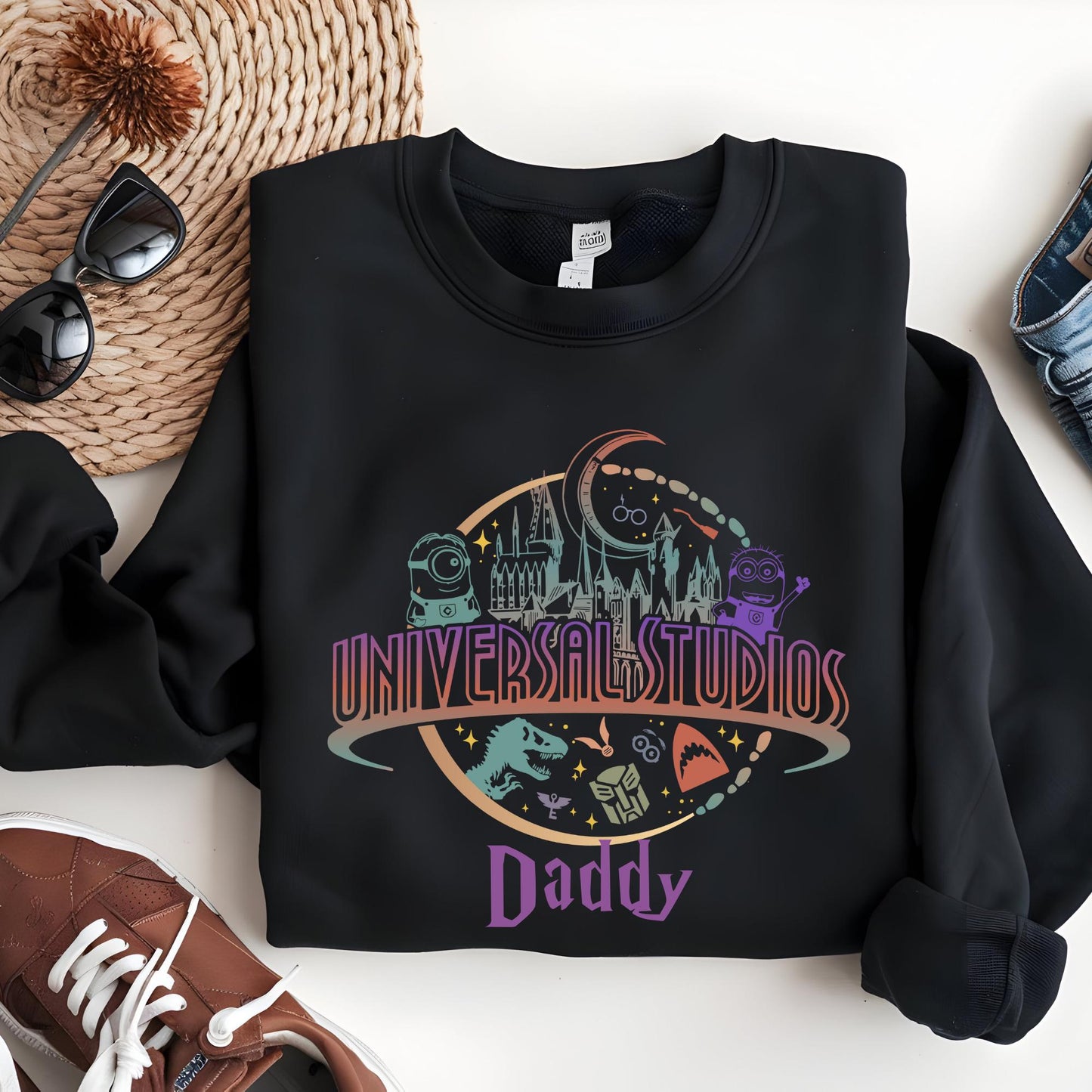 Custom Universal Studios Sweatshirt, Family Birthday Sweat, Holiday Hoodie Soft Cotton Blend