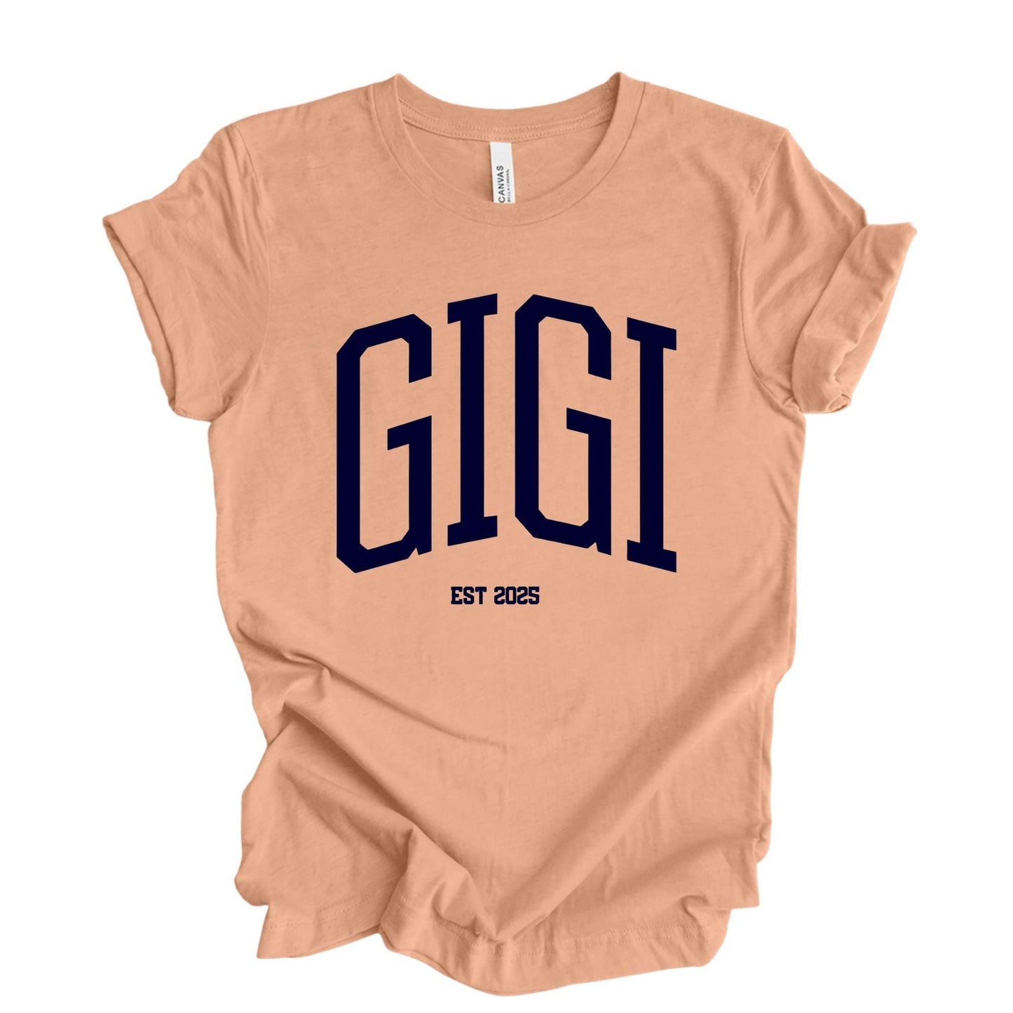 Custom Gigi Shirt, Baby Announcement Gift, Personalized EST Date Grandma Tshirt, Pregnancy Reveal Outfit, Mother's Day Gifts