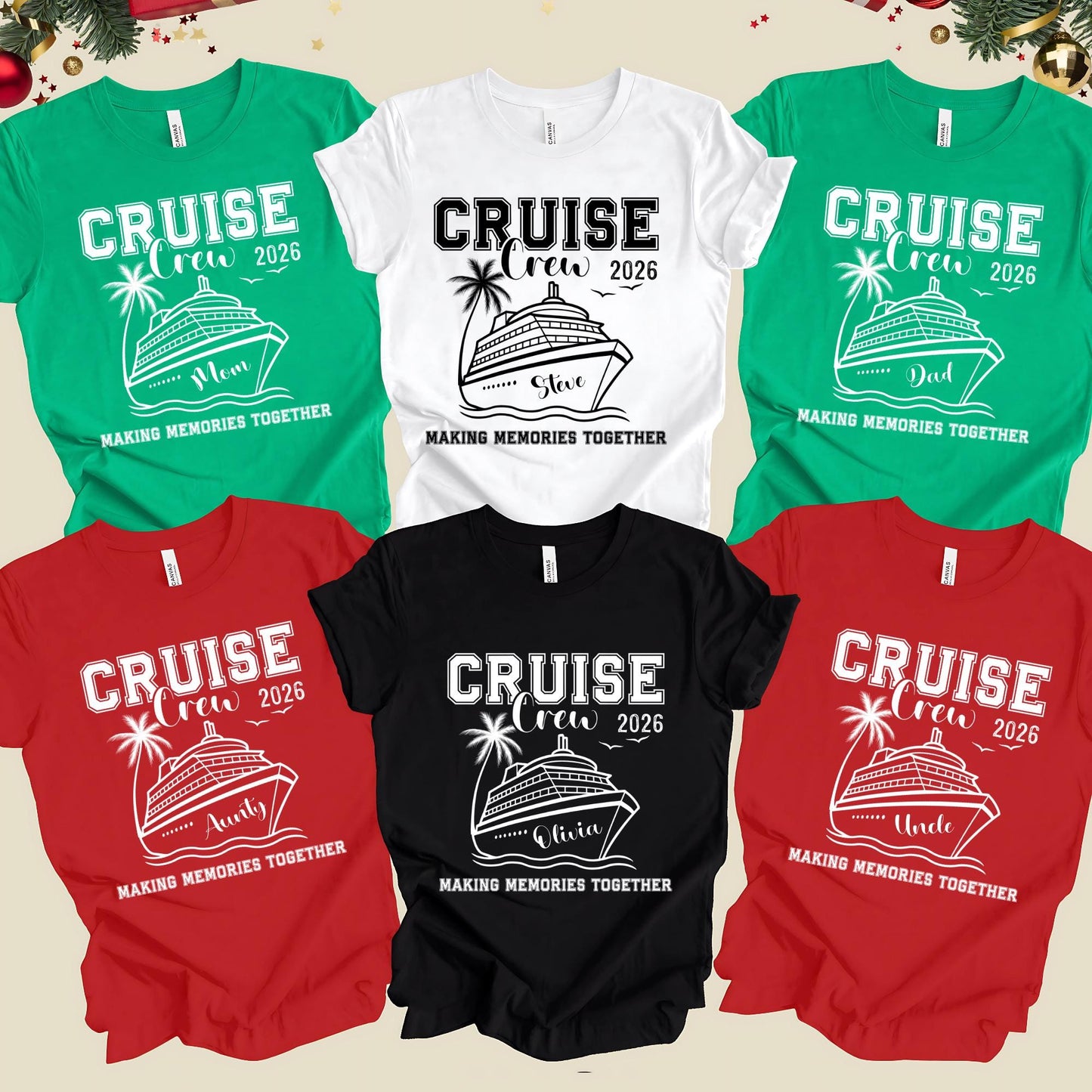 Custom Family Cruise Trip Shirt: Matching Vacation 2026 Making Memories Together Tees