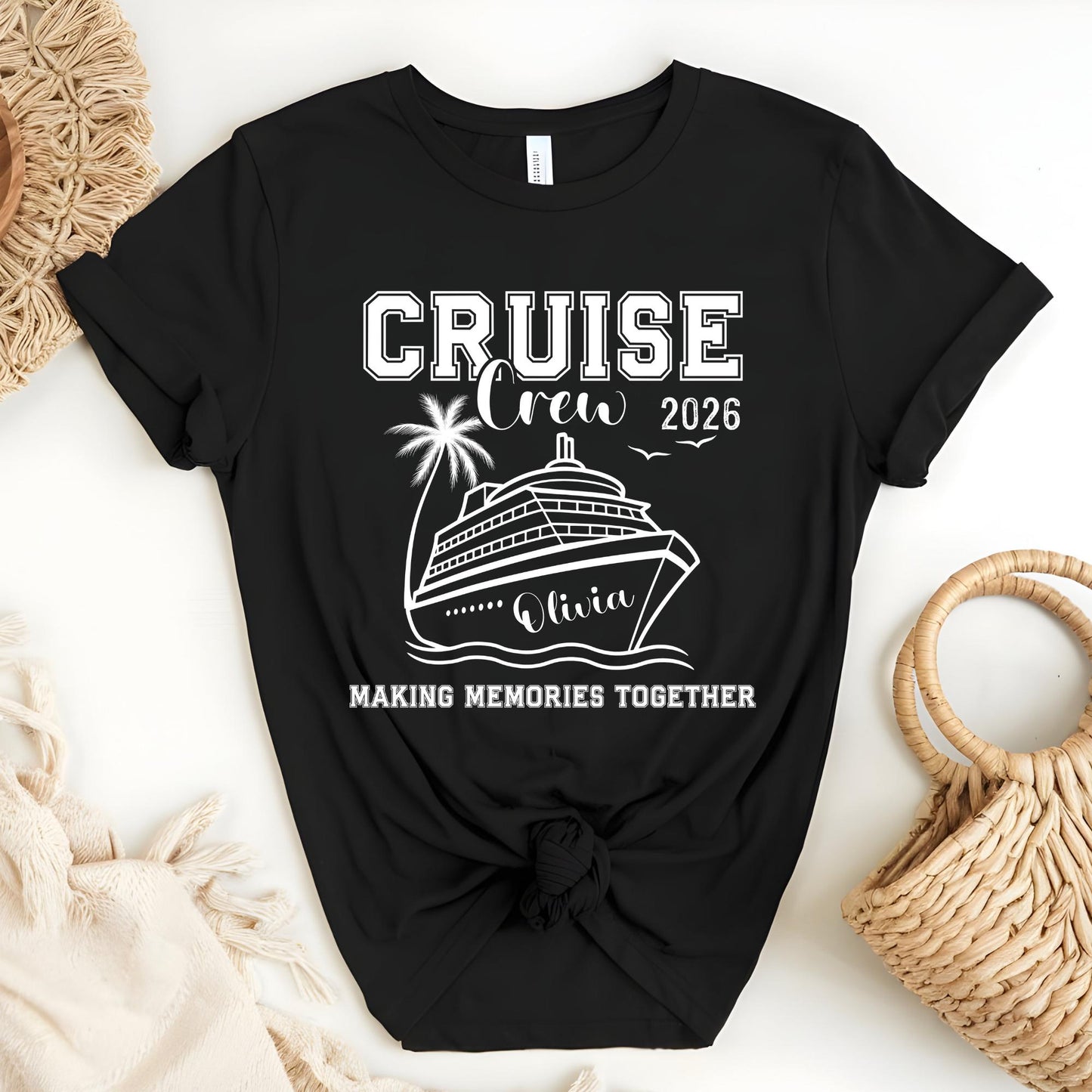 Custom Family Cruise Trip Shirt: Matching Vacation 2026 Making Memories Together Tees