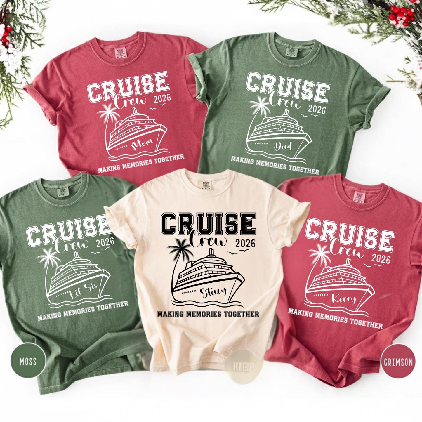 Comfort Colors® Cruise Crew Shirt, Making Memories Together 2026 Vacation Tee