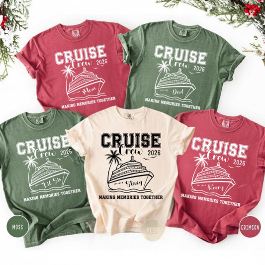 Comfort Colors® Cruise Crew Shirt, Making Memories Together 2026 Vacation Tee