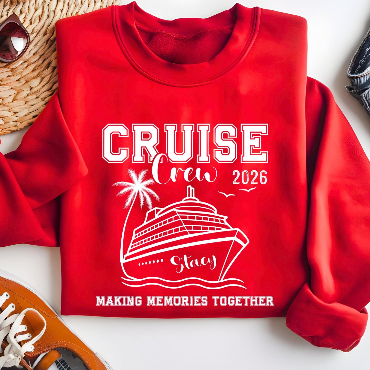 Cruise Crew Sweatshirt, Funny Cruise Sweat, Custom Family Cruise Hoodie, Matching Cruise Shirt