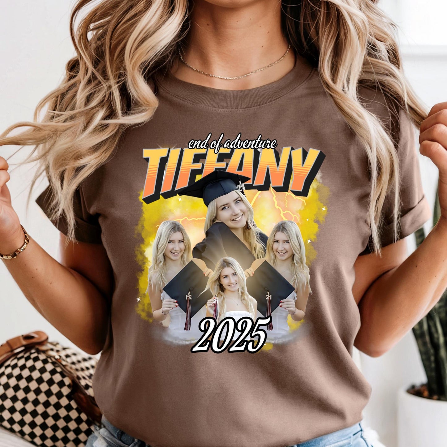 Comfort Colors® Custom Your Own Graduation Bootleg Shirt, 90s Style Birthday Tee