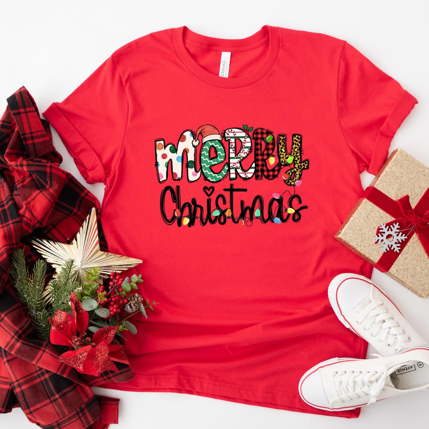 Merry Christmas Shirt, Cute Holiday T Shirt, Festive Graphic Tee, Unisex Christmas Outfit, Fun Xmas Gift