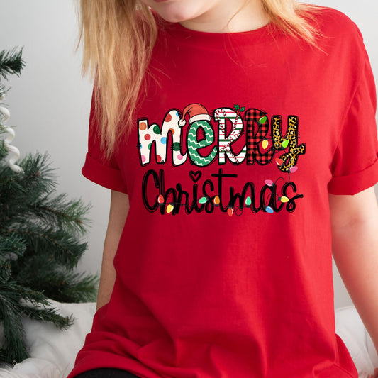 Merry Christmas Shirt, Cute Holiday T Shirt, Festive Graphic Tee, Unisex Christmas Outfit, Fun Xmas Gift