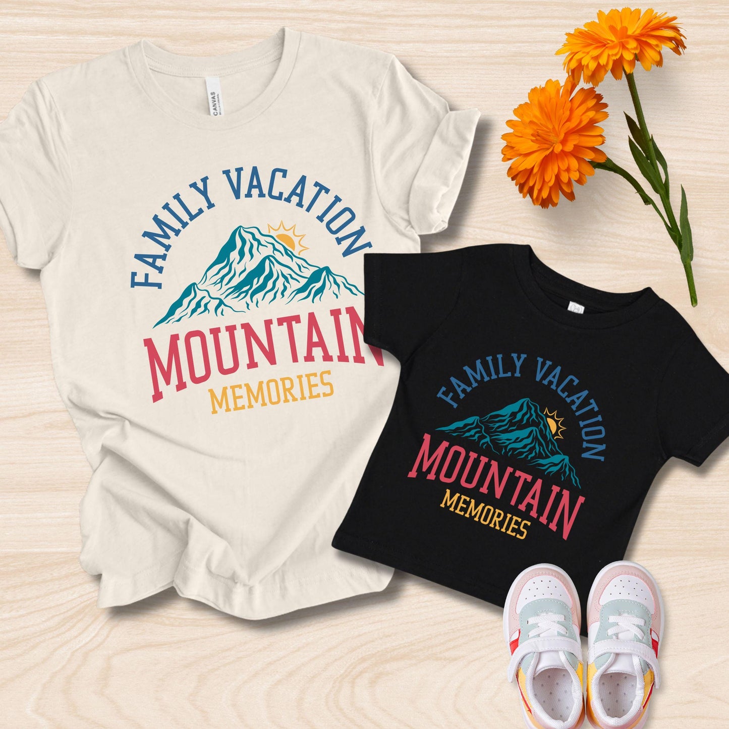 Family Vacation Shirts, Matching Family Tees, Mountain Memories T Shirt, Family Trip Outfit, Custom Family Tee