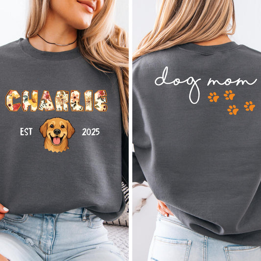 Custom Dog Portrait Sweatshirt, Personalized Cat Mom Hoodie, Customizable Pet Photo Sweat, Pet Lovers Gift