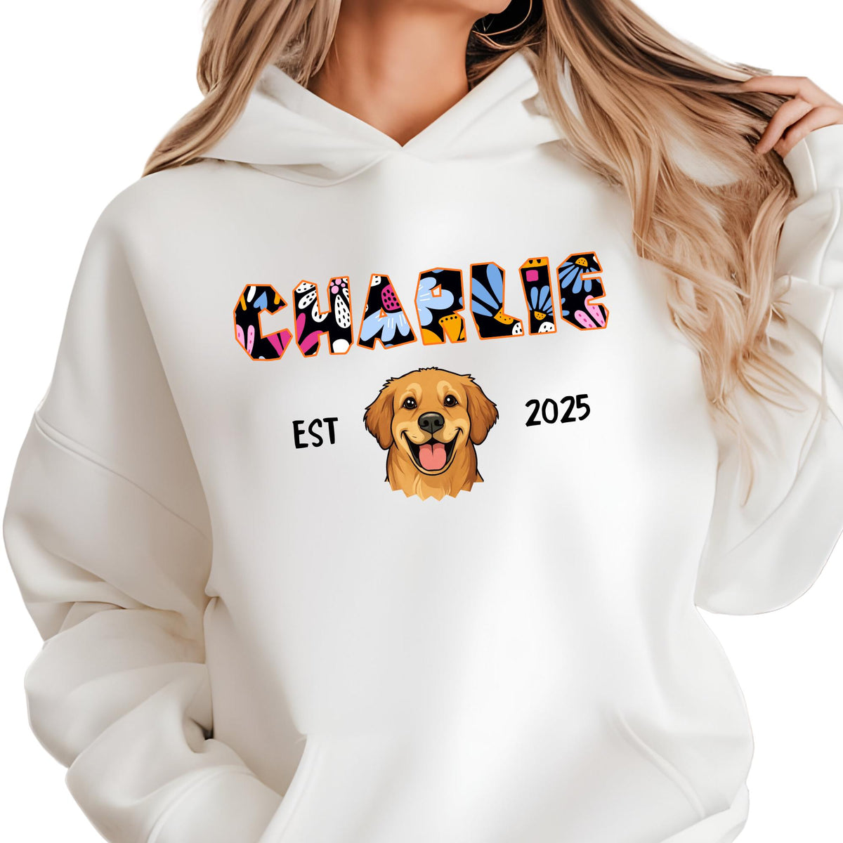 Custom Dog Portrait Cat Mom Pet Photo Sweatshirt