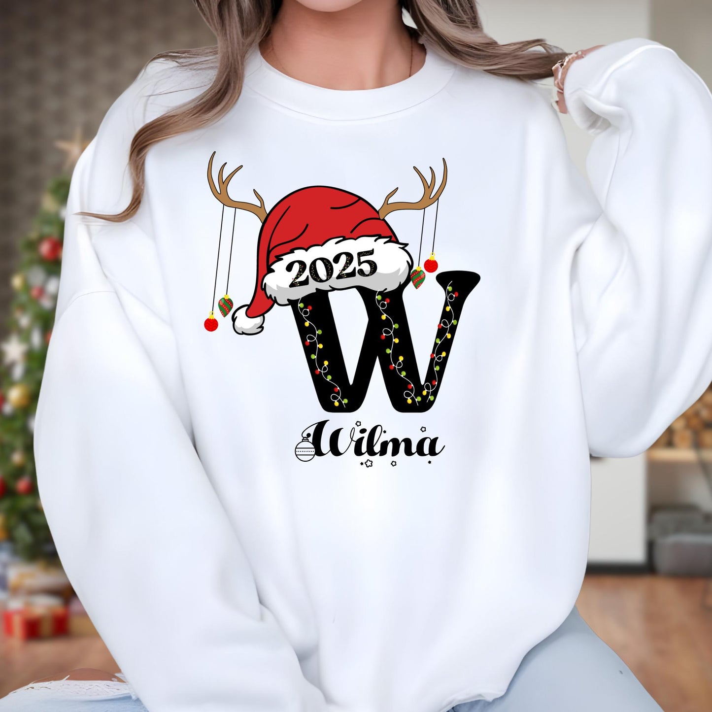 Custom Christmas Family Name 2025 Sweatshirt, Xmas Sweat, Christmas Matching Pajamas, Personalized Christmas Hoodie