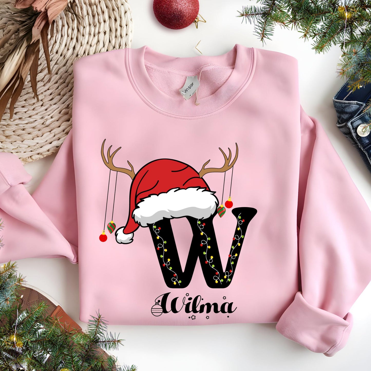 Custom Christmas Family Name 2025 Sweatshirt, Xmas Sweat, Christmas Matching Pajamas, Personalized Christmas Hoodie