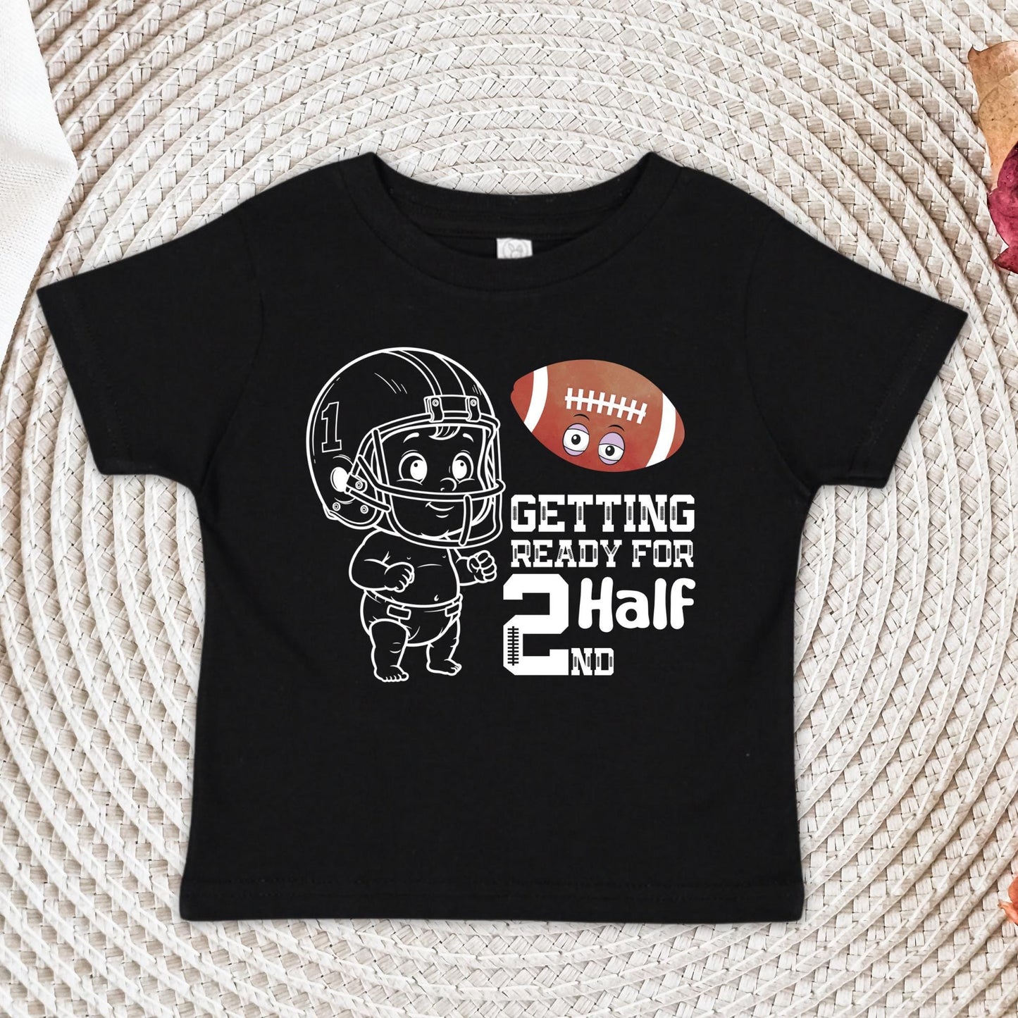 Getting Ready For 2nd Half Family Matching Shirt, 1st Year Football Tshirt | Baby Bodysuit Funny Birthday Gift