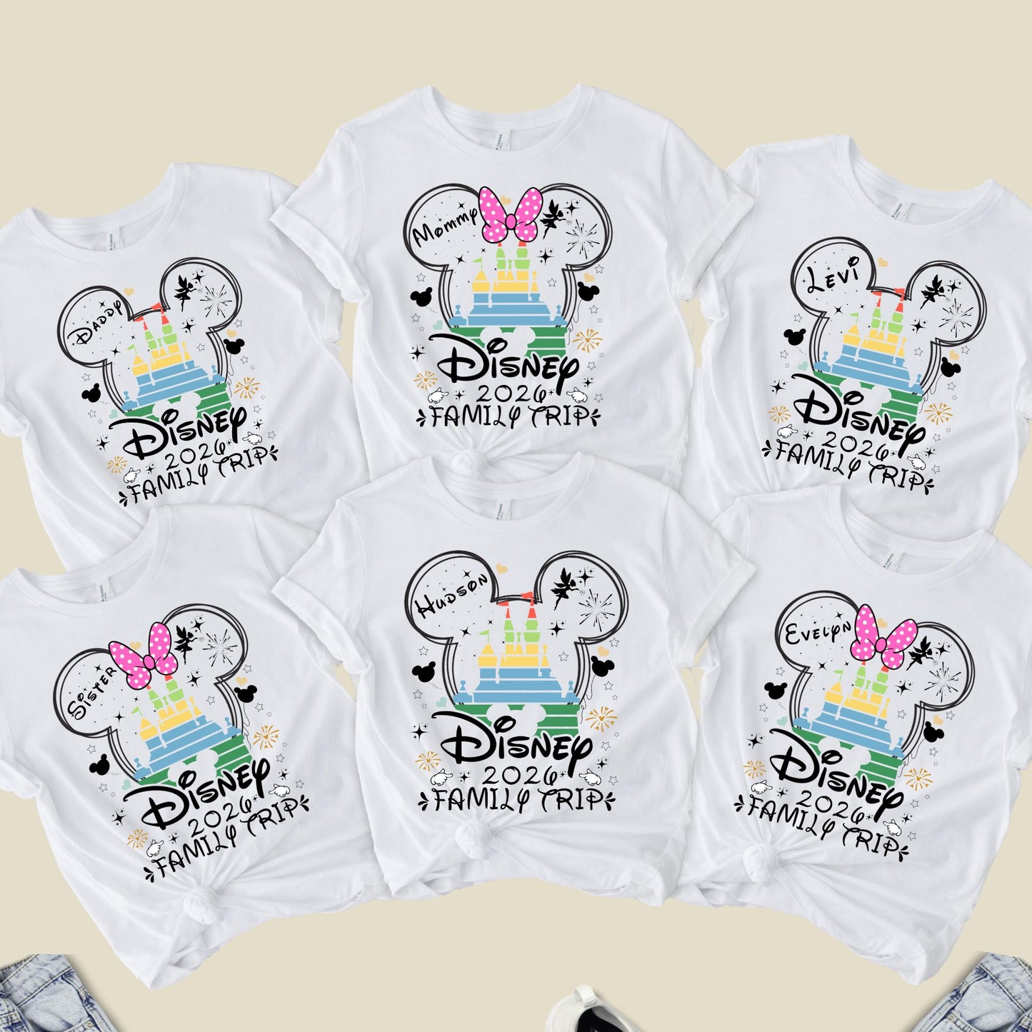 Disney Trip 2026 Shirt, Family Matching Vacation Shirts, , Disneyland Tshirts, Disneyworld Couple Tee