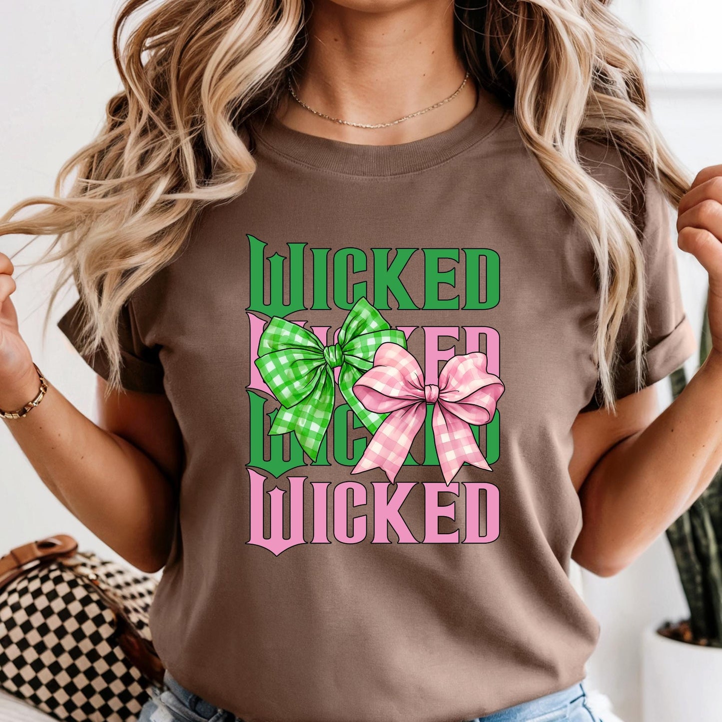 Custom For Good Wicked Comfort Colors® Shirt, Wizard Fan T-shirt, Elphaba and Glinda , 2 Side Wicked Tees
