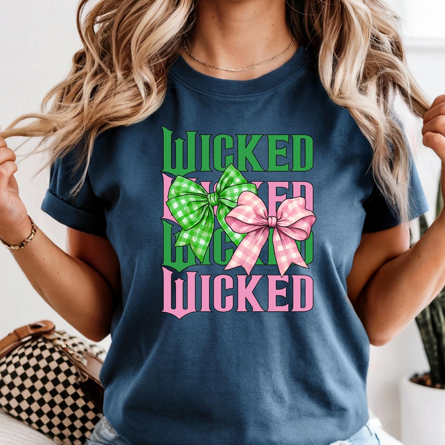 Custom For Good Wicked Comfort Colors® Shirt, Wizard Fan T-shirt, Elphaba and Glinda , 2 Side Wicked Tees