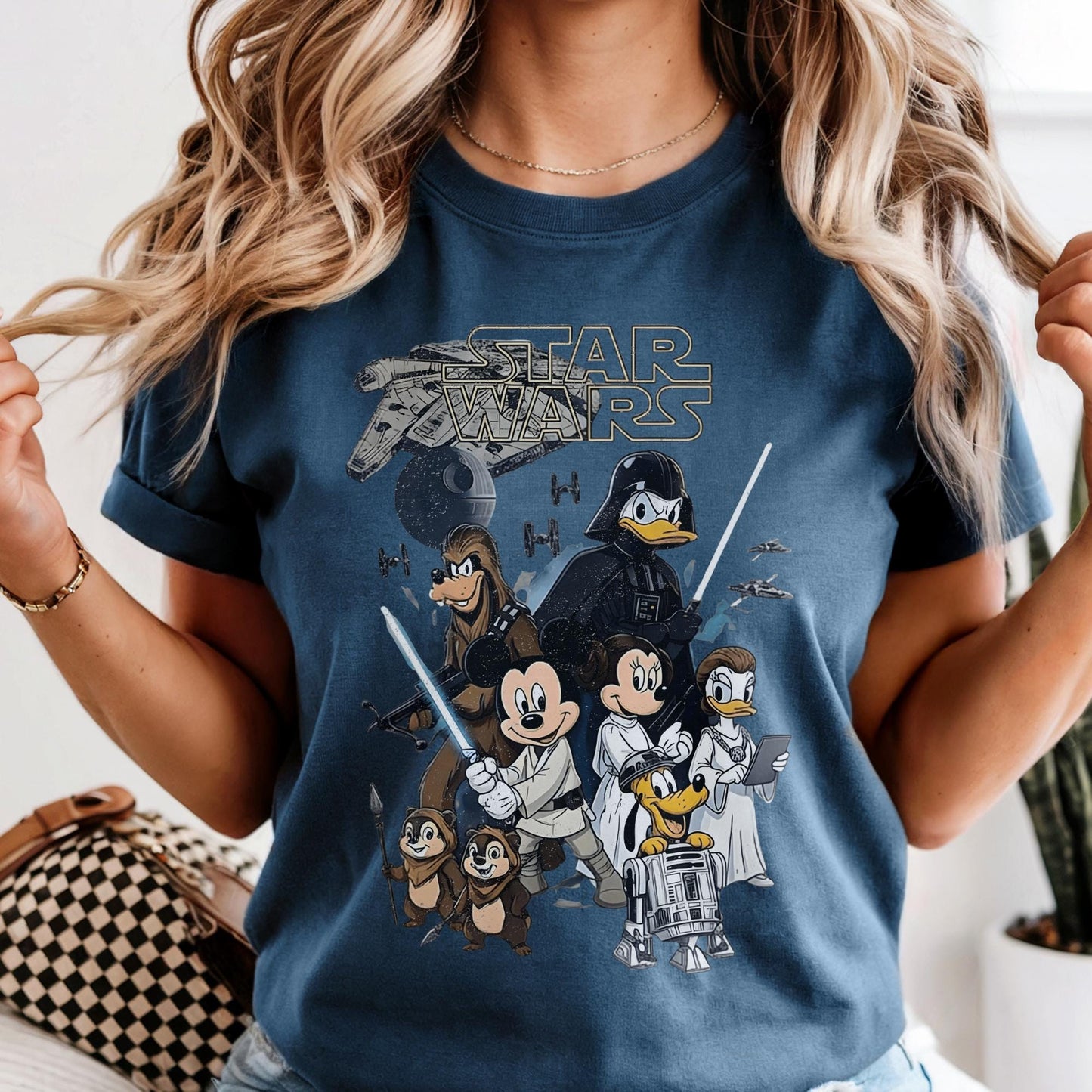 Comfort Colors® Disney Star Wars Shirt, Retro Mickey and Friends Jedi Shirts, Sci-Fi Vacation Tshirt