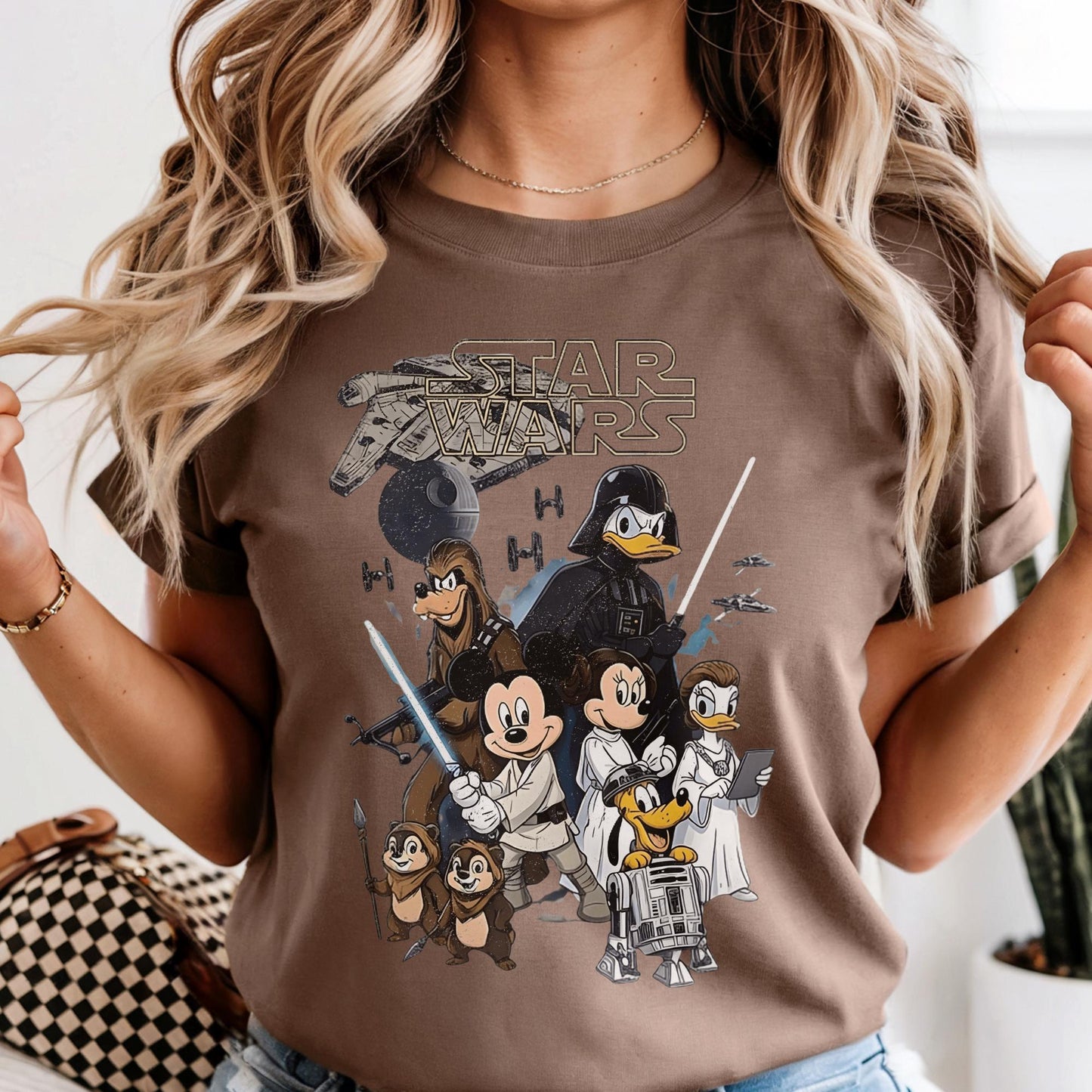 Comfort Colors® Disney Star Wars Shirt, Retro Mickey and Friends Jedi Shirts, Sci-Fi Vacation Tshirt