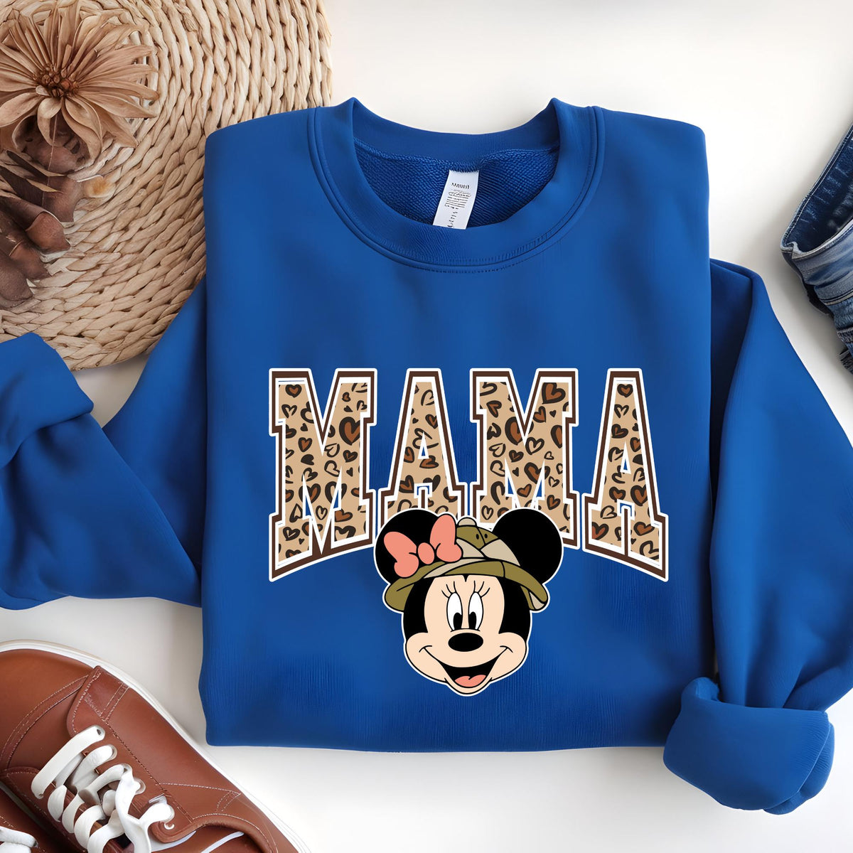 Mama and Mini Gold Leopard Matching Sweatshirt