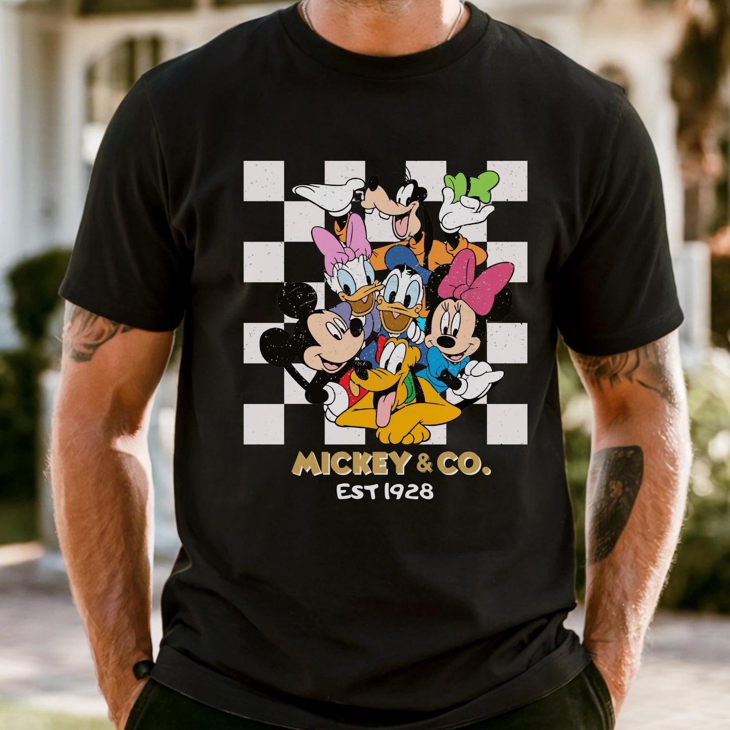 Comfort Colors® Retro Mickey & Co 1928 Shirt, Disneyland Tee, Long Sleeve Disneyworld Shirts, Mickey And Friends Family Tee, Disney Gift