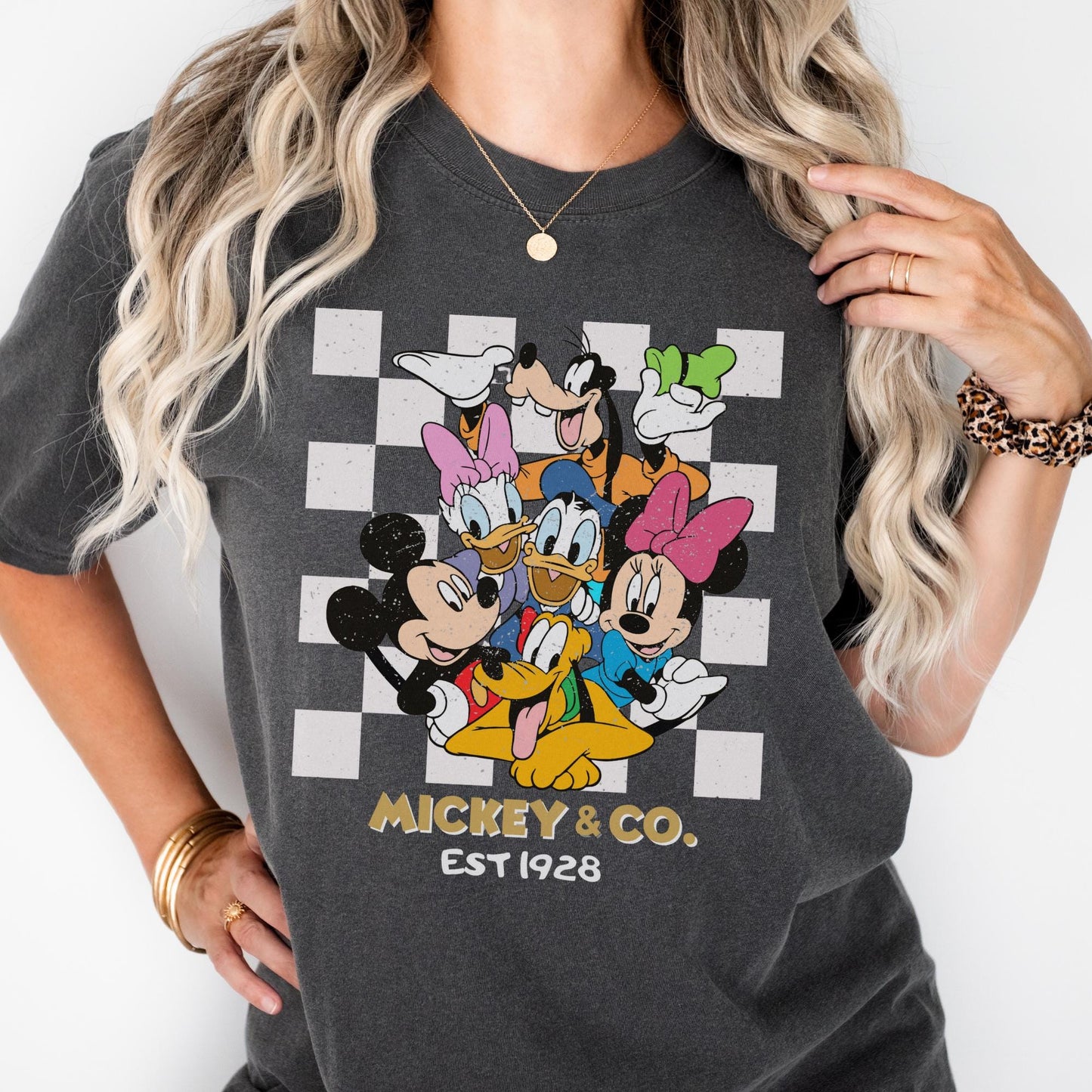 Comfort Colors® Retro Mickey & Co 1928 Shirt, Disneyland Tee, Long Sleeve Disneyworld Shirts, Mickey And Friends Family Tee, Disney Gift