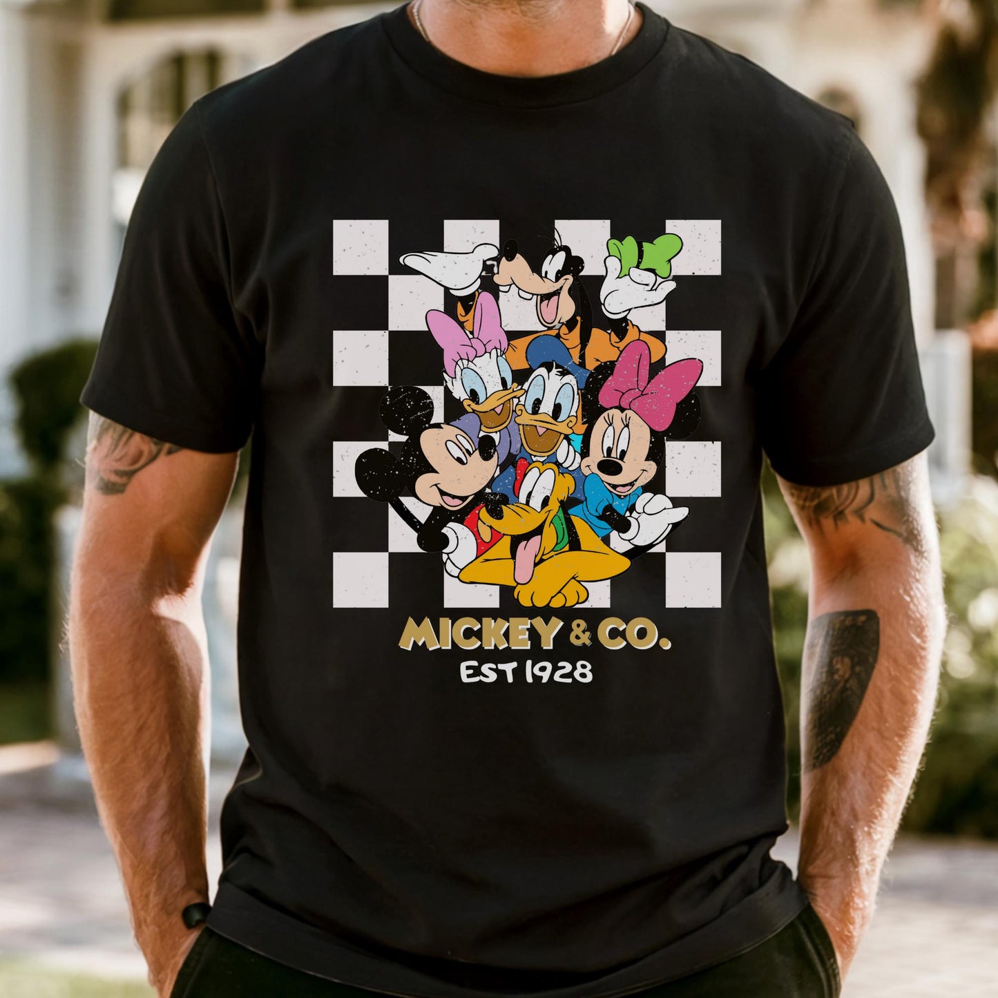 Comfort Colors® Retro Mickey & Co 1928 Shirt, Disneyland Tee, Long Sleeve Disneyworld Shirts, Mickey And Friends Family Tee, Disney Gift