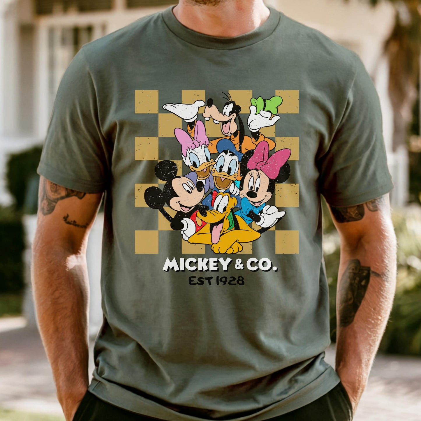 Comfort Colors® Retro Mickey & Co 1928 Shirt, Disneyland Tee, Long Sleeve Disneyworld Shirts, Mickey And Friends Family Tee, Disney Gift