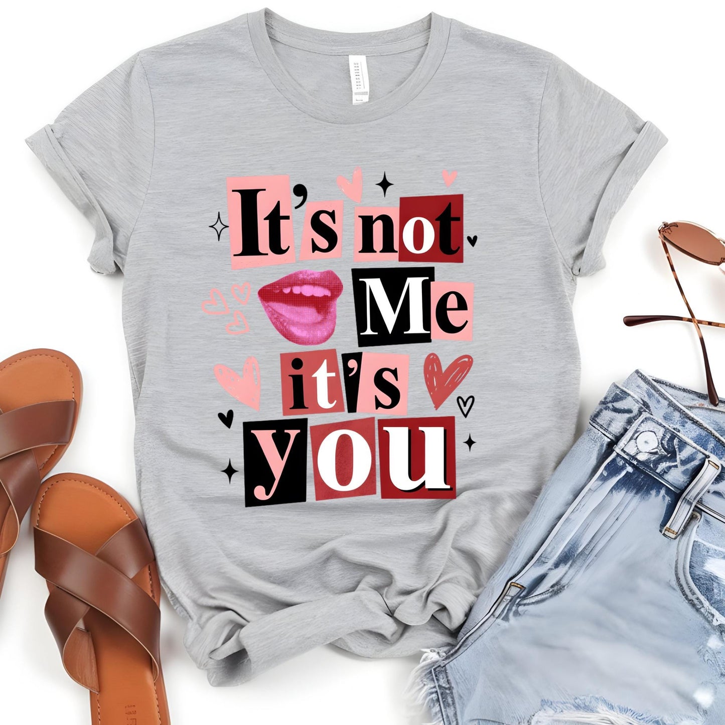 Funny Valentine's Day Shirt It's Not Me It's You Sarcastic Anti Valentine Tee Outfit