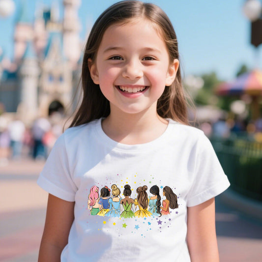Retro Disney Princess Shirt, Watercolor Princess Shirts, Disney Trip T-Shirt, Disneyworld Princess Gift