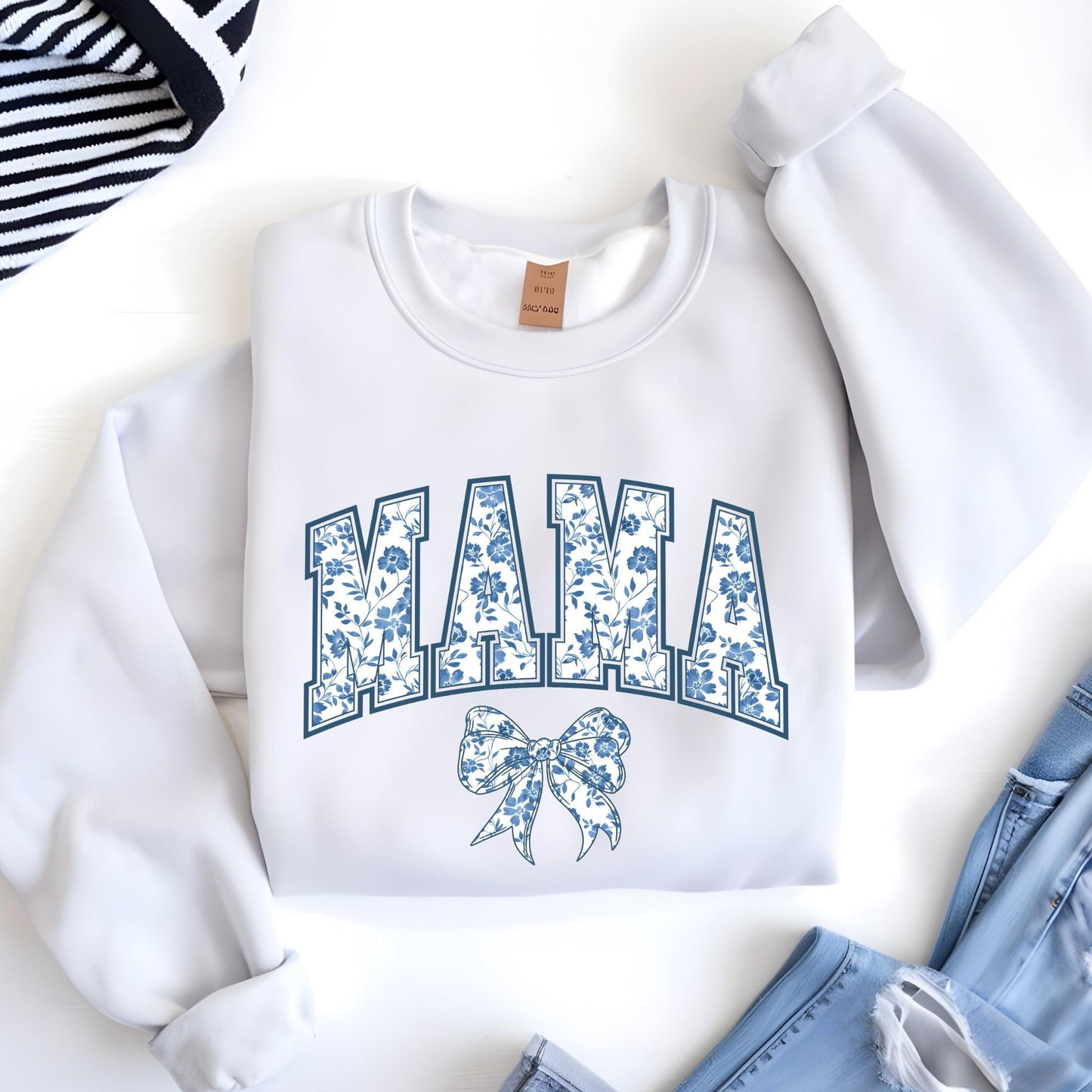 Toile Floral Mama Shirt, Pregnancy Announcement Boy, Mom Life Shirt, Cute Mom Mothers Day Gift, New Mom Tee