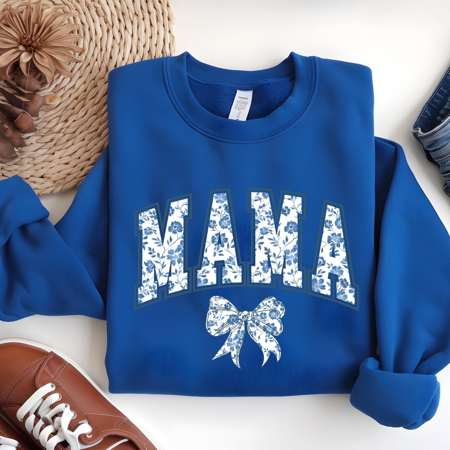 Toile Floral Mama Shirt, Pregnancy Announcement Boy, Mom Life Shirt, Cute Mom Mothers Day Gift, New Mom Tee