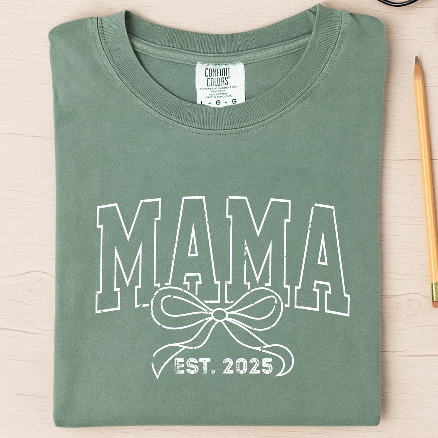 Custom Comfort Colors® Mama Toile Coquette Mama Shirt, Pregnancy Announcement Boy, Mom Life Gift