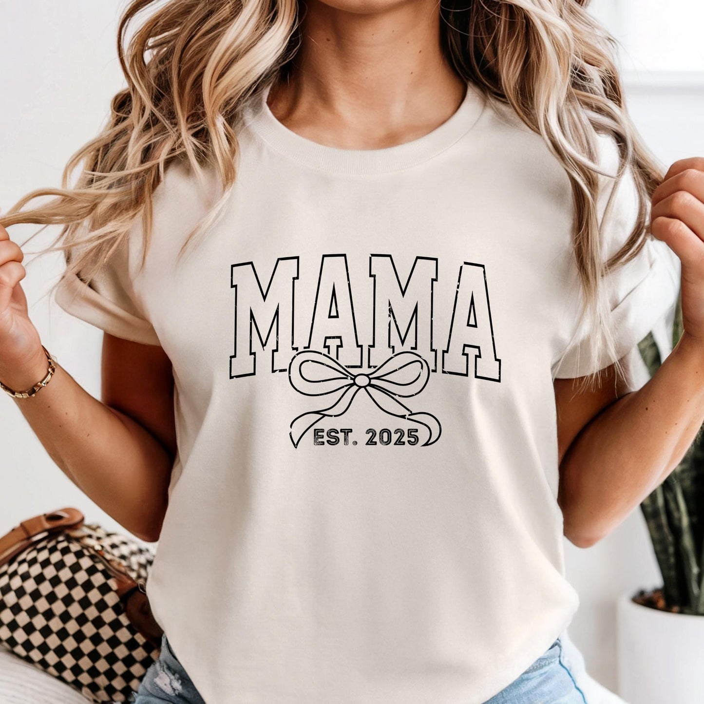 Custom Comfort Colors® Mama Toile Coquette Mama Shirt, Pregnancy Announcement Boy, Mom Life Gift