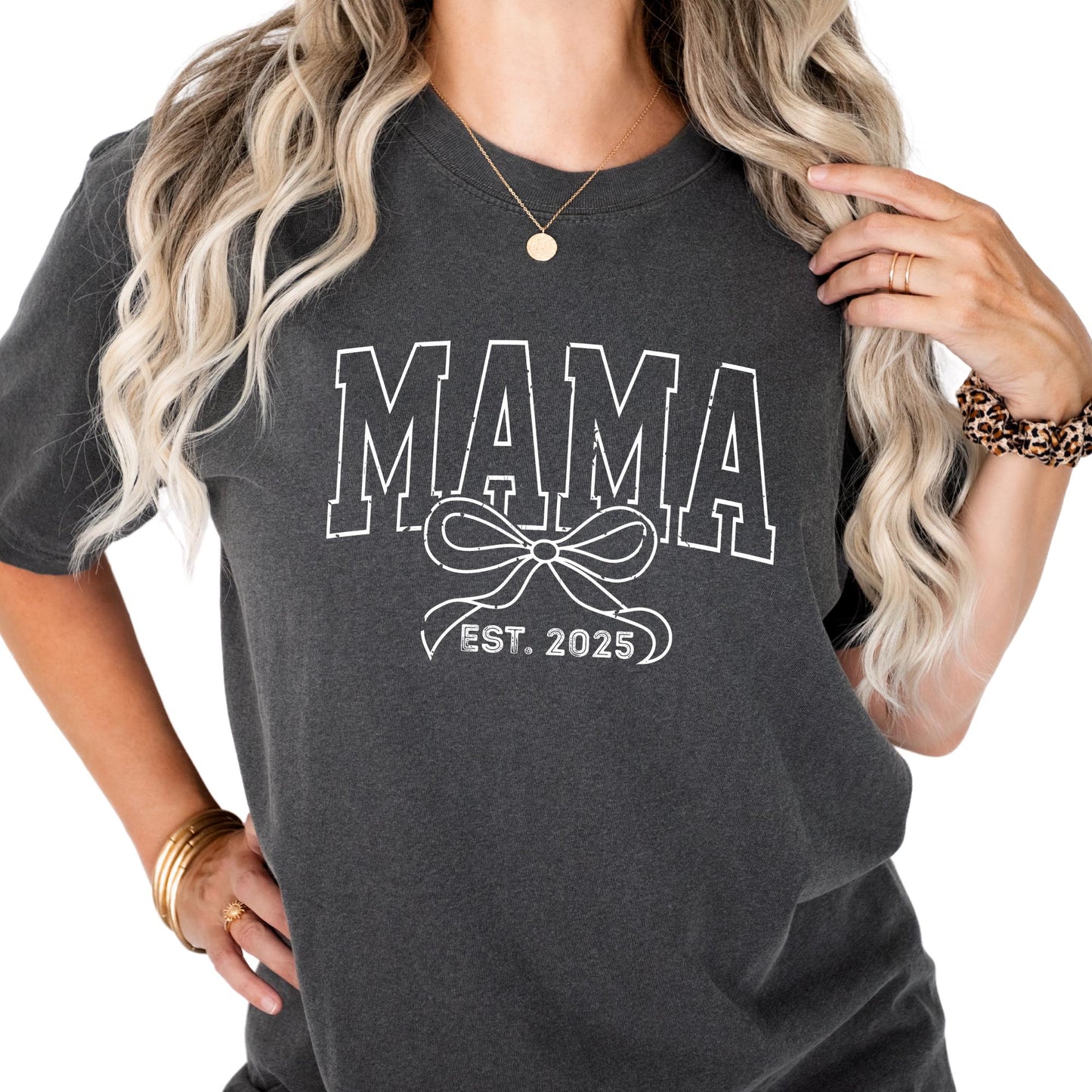 Custom Comfort Colors® Mama Toile Coquette Mama Shirt, Pregnancy Announcement Boy, Mom Life Gift