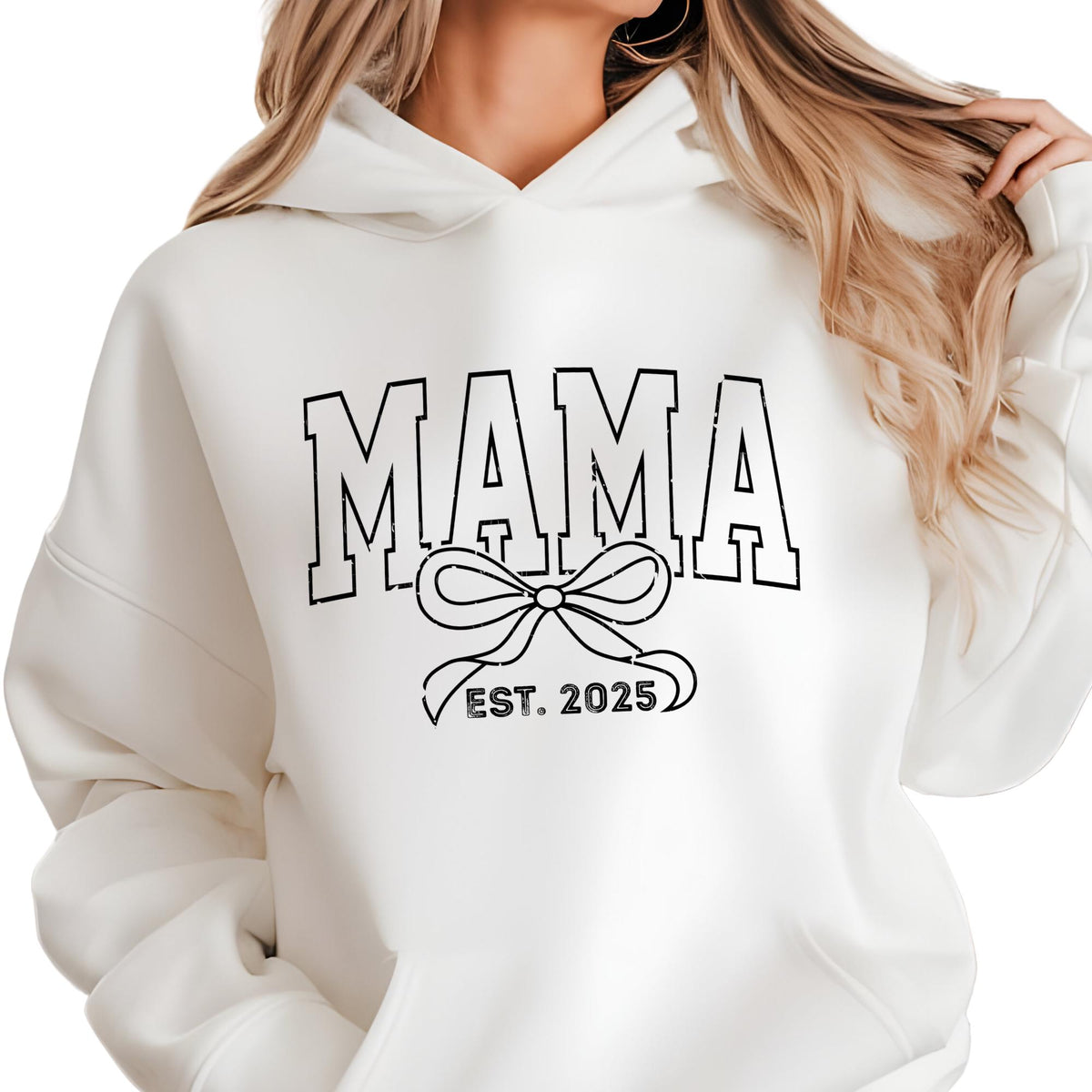 Personalized Toile Mama Pregnancy Announcement Sweatshirt