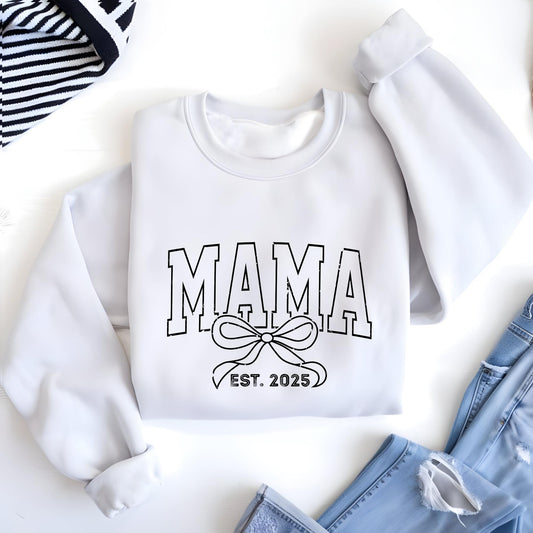 Personalized Toile Mama Sweatshirt, Pregnancy Announcement Boy, Mom Life Sweat, Cute Mom Mothers Day Gift, New Mom Hoodie