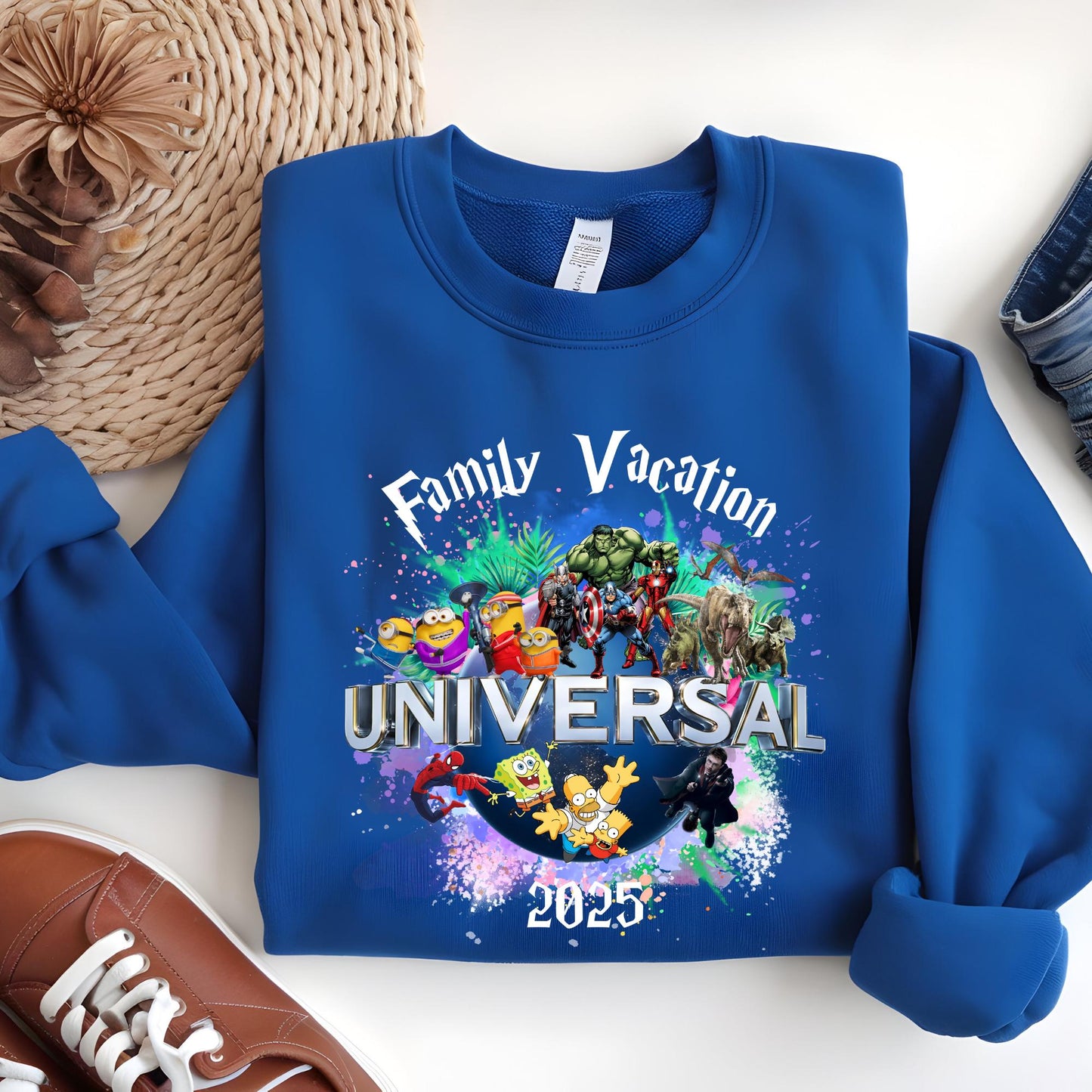 Personalized Universal Studios Family Vacation Sweatshirt, Holiday Group Trip 2026 Hoodie