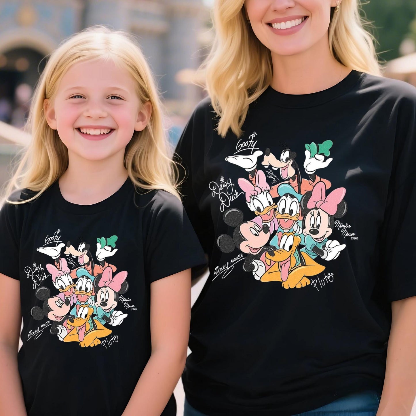Retro Mickey and Friends Signatures Shirt, Magical Shirt, Disney Characters Tee, Disney Mouse Head Tee, Mickey & Co Gift, Disney Tee
