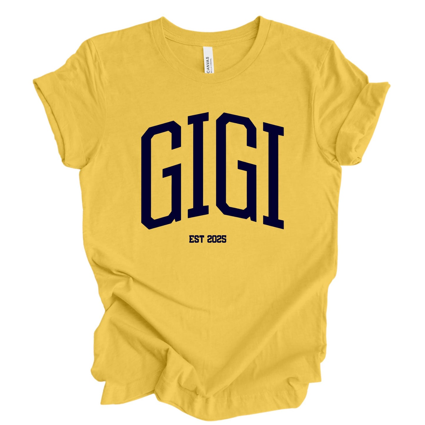 Custom Gigi Shirt, Baby Announcement Gift, Personalized EST Date Grandma Tshirt, Pregnancy Reveal Outfit, Mother's Day Gifts