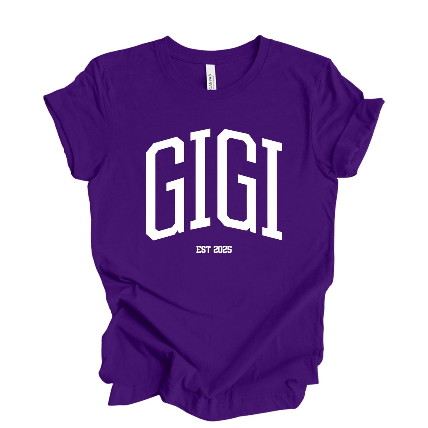 Custom Gigi Shirt, Baby Announcement Gift, Personalized EST Date Grandma Tshirt, Pregnancy Reveal Outfit, Mother's Day Gifts