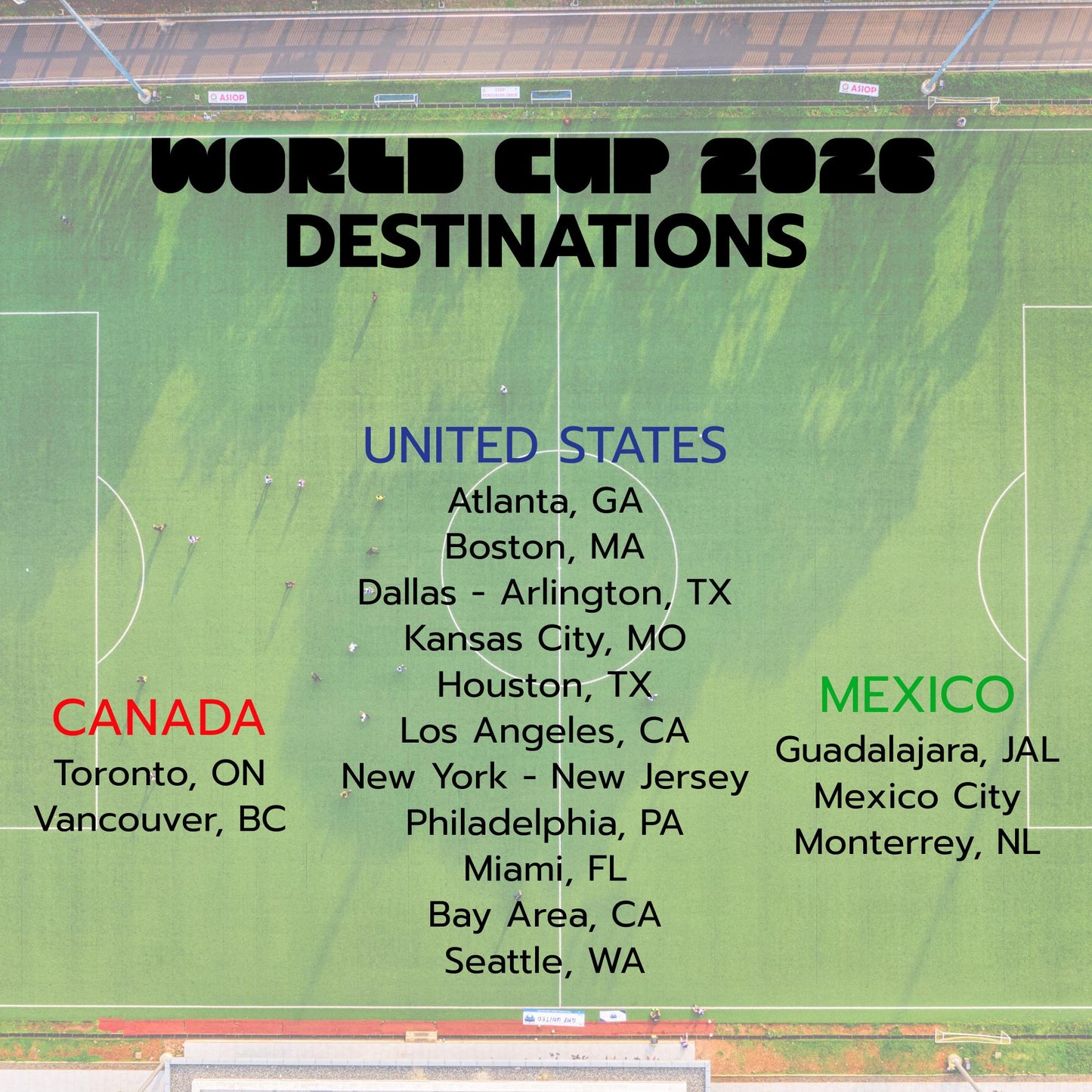 World Cup 2026 Sweatshirt, Custom Destination Sweat, Personalized Country Match Score United States Canada Mexico Hoodie