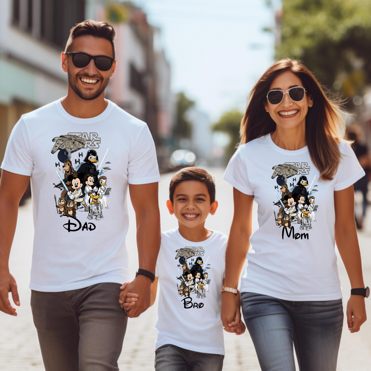 Star Wars Family Matching Shirts, Space Hero Family Tee, Mom Dad Kids Outfit, Matching Family Shirts, Cartoon Space Shirt