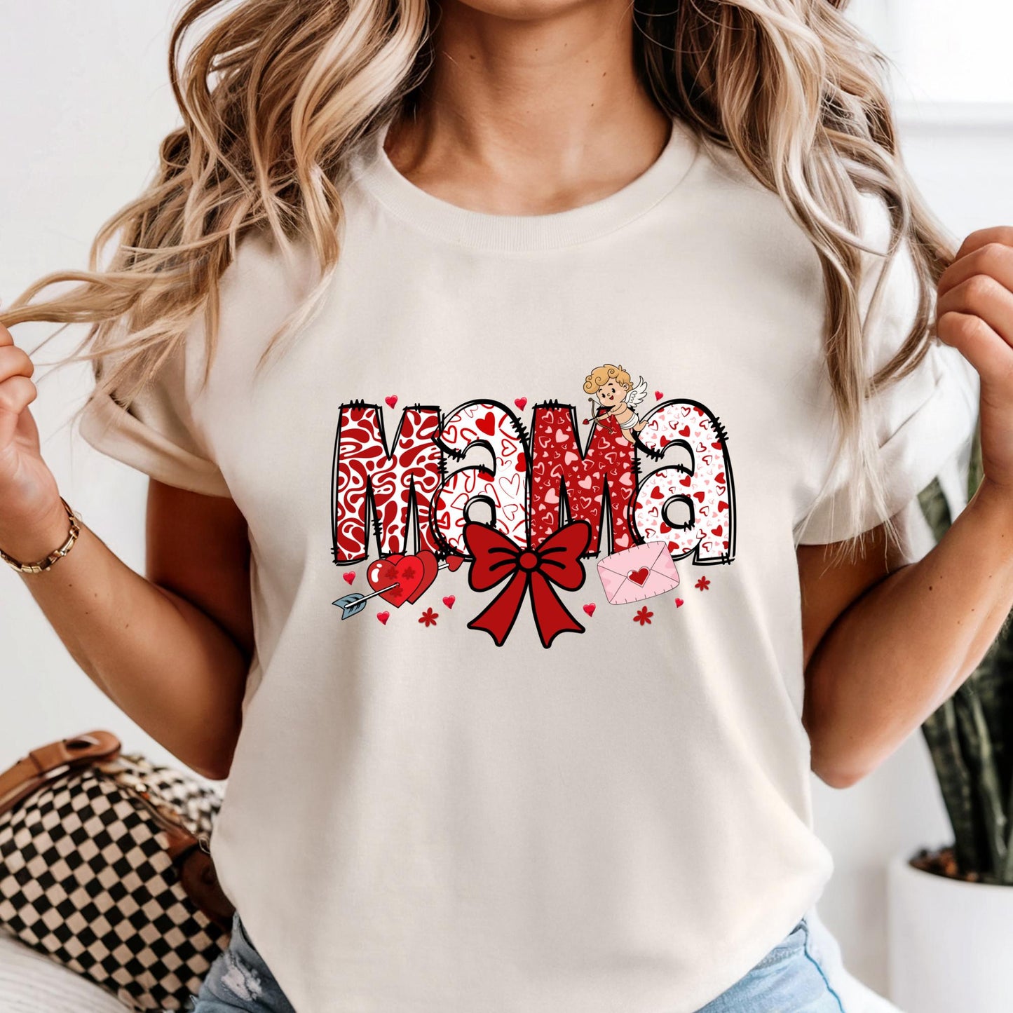 Comfort Colors® Mama Gigi Nana Matching Shirt - Long Sleeve Shirts Valentines Day Gift Coquette Mama Outfit