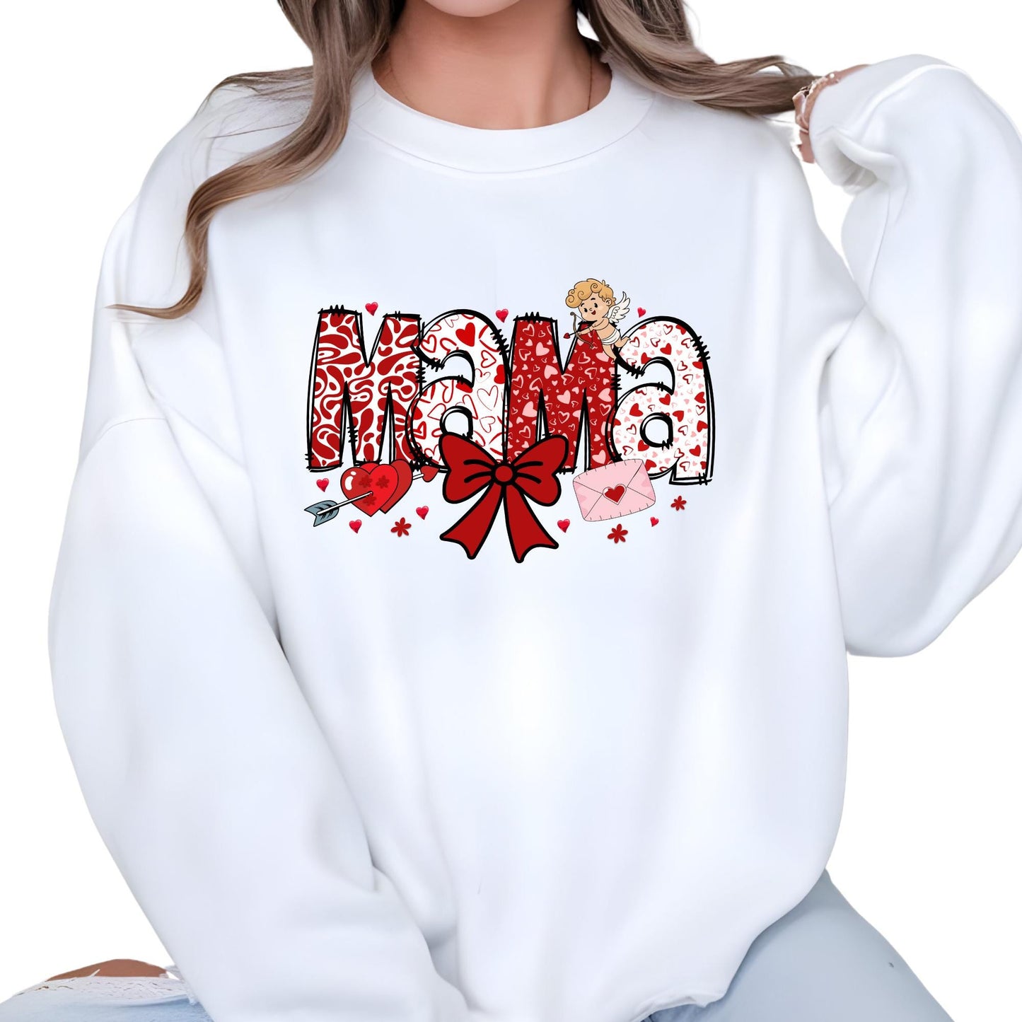 Mama and Mini Sweatshirt Matching Mom Daughter Outfit Valentines Day Gift for Wife New Mom Gift Coquette Gigi Sweatshirts